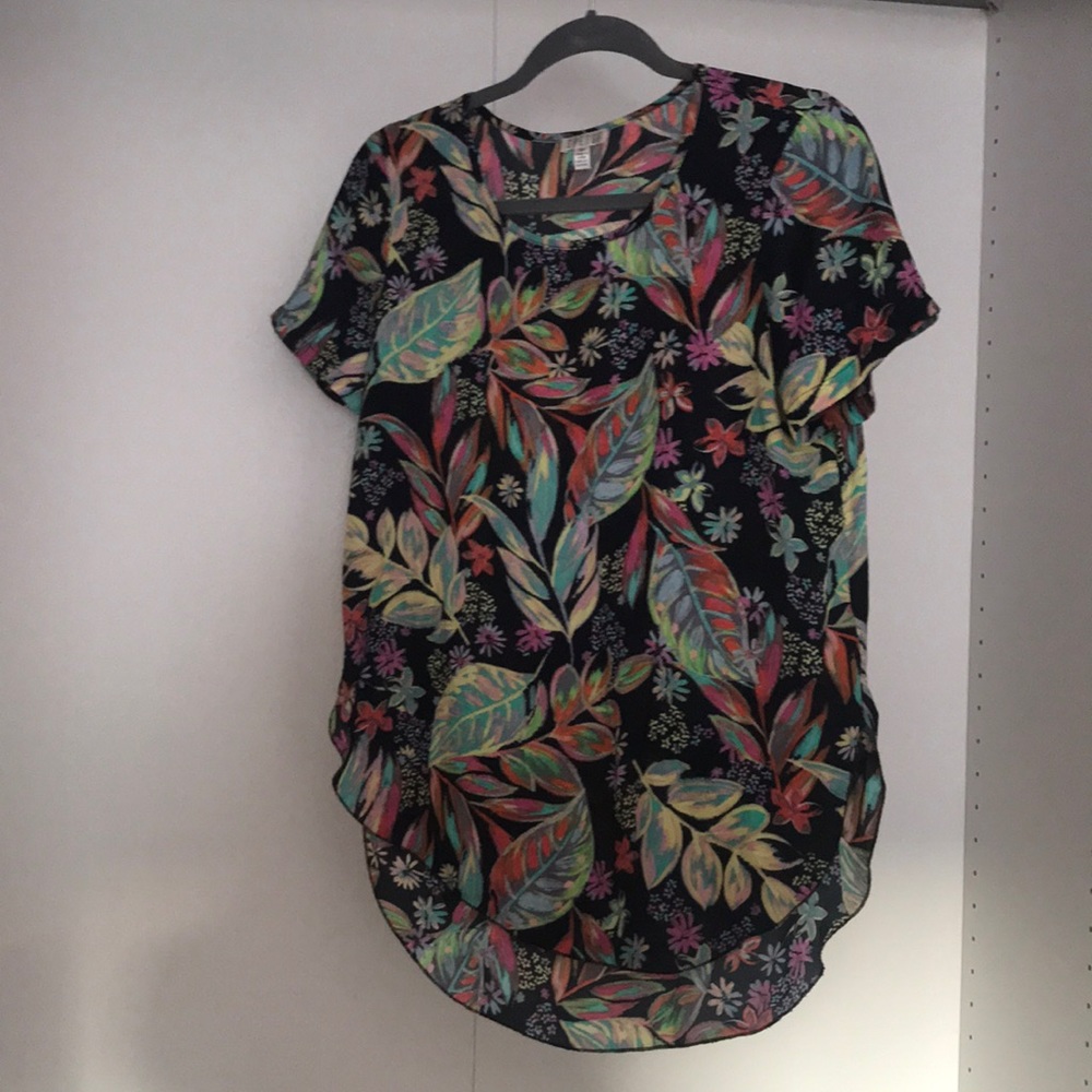 Black Spense floral tee